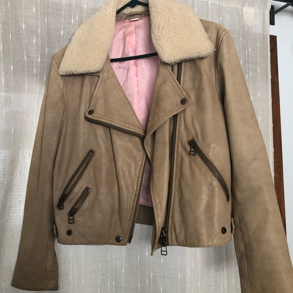 Acne Studios Jackets & Blazers - Acne sheep leather motorcycle jacket